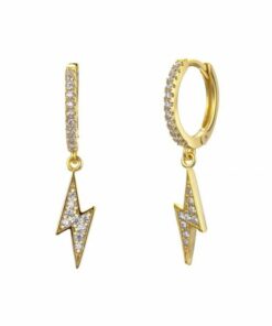 Pendientes Aros ASTI RAYO CIRCONITA ORO (UNIDAD)