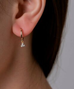 Alternative view of Pendientes Aros ASTI TRES CIRCONITAS (UNIDAD)