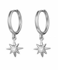 Pendientes Aros ASTI ESTRELLA CIRCONITA PLATA (UNIDAD)