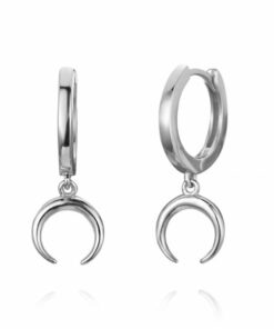 Pendientes Aros ASTI LUNA PLATA (UNIDAD)