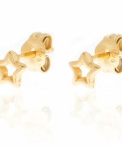 Pendientes mini BARI ESTRELLA CALADA ORO (UNIDAD)