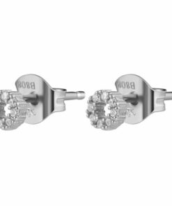 Pendientes mini BARI CIRCULO CIRCONITAS PLATA (UNIDAD)