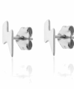Pendientes mini BARI RAYO PLATA (UNIDAD)
