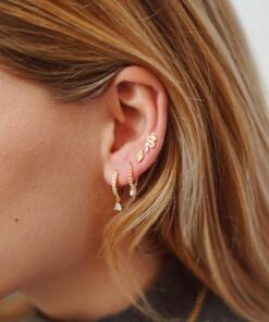 Alternative view of Pendientes mini BARI ROMBO (UNIDAD)