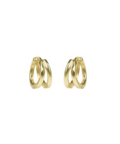 Pendientes Aros ASTI DOBLE LISO ORO (UNIDAD)