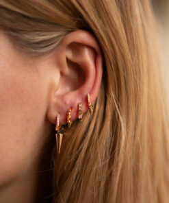 Alternative view of Pendientes Aros ASTI PINCHO CIRCONITA ORO (UNIDAD)