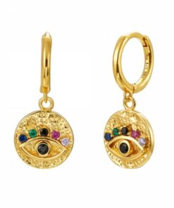 Pendientes Aros ASTI OJO MULTICOLOR (UNIDAD)