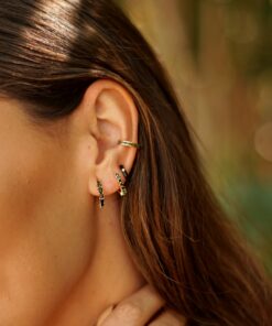 Alternative view of Pendientes Aros ASTI OTTO NEGRO (UNIDAD)