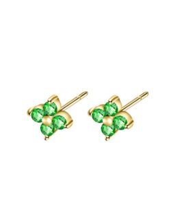 Pendientes mini BARI FLOR VERDE (UNIDAD)