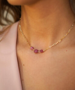 Alternative view of Collar ROCHE ESLABÓN TURMALINA