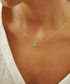 Alternative view of Collar COPPER OJO VERDE