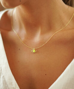 Alternative view of Collar COPPER OJO AMARILLO