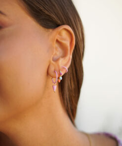 Alternative view of Pendiente Aro CANDY ARO LILA (UNIDAD)