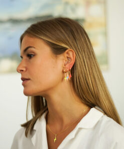 Alternative view of Pendientes Aros ECLAIR AMARILLO