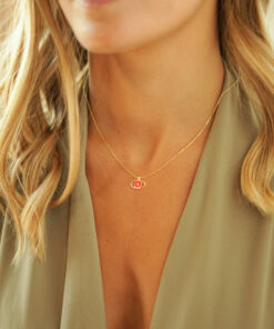 Alternative view of Collar COPPER OJO ROSA