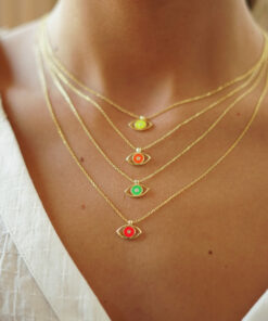 Alternative view of Collar COPPER OJO NARANJA