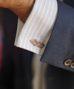 Alternative view of Gemelos plata NUDO DOBLE