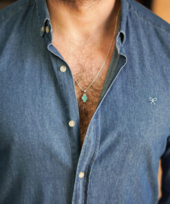 Alternative view of Collar CRUZ TURQUESA