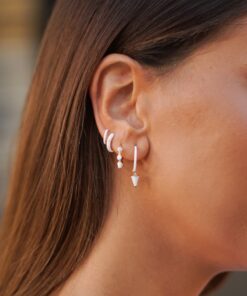 Alternative view of Pendiente Aro CANDY ARO BLANCO (UNIDAD)