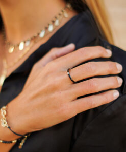 Alternative view of Anillo SMALTO NEGRO