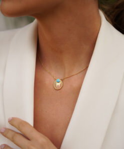 Alternative view of Collar SEDRE TURQUESA