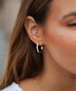 Alternative view of Pendientes Aros DAMBOLENA BLANCO