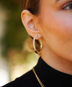 Alternative view of Pendientes Aros TRECU VERDE