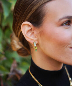 Alternative view of Pendientes Aros VISIER VERDE