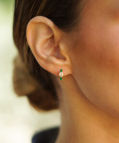 Alternative view of Pendientes Aros TOR VERDE (UNIDAD)