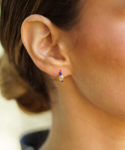 Alternative view of Pendientes Aros TOR AZUL (UNIDAD)