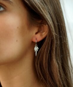 Alternative view of Pendientes Aros PIÑEL PLATA