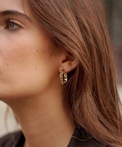 Alternative view of Pendientes Aros PIRALT NEGRO MAX