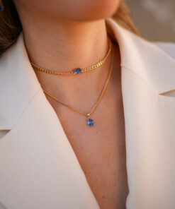 Alternative view of Collar REVATI AZUL