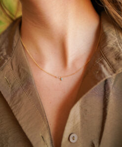 Alternative view of Collar JABAH TURQUESA