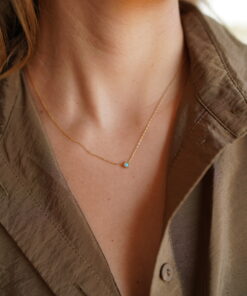 Alternative view of Collar TEVEL TURQUESA