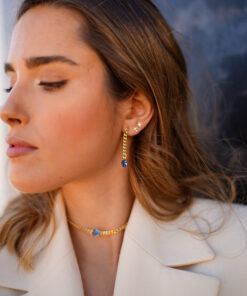 Alternative view of Pendientes POLARIS AZUL