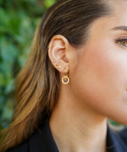 Alternative view of Pendientes aros SABIK AMATISTA