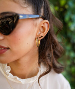 Alternative view of Pendientes aros LACERTA NEGRO