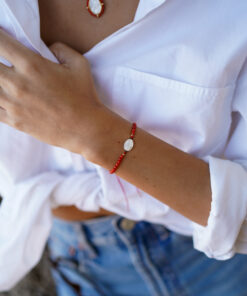 Alternative view of Pulsera ALUDRA CORAL