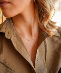 Alternative view of Collar MEGREZ AGUA MARINA