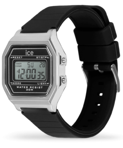 Alternative view of Reloj ICE DIGIT RETRO Black Silver
