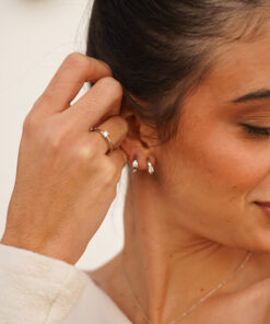 Alternative view of Pendientes Aros NEFTIS CIRCONITA PLATA