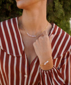 Alternative view of Pulsera MENFIS CUARZO ROSA