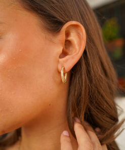 Alternative view of Pendientes aros TAFFA ORO