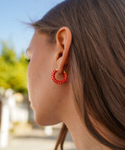 Alternative view of Pendientes ISIS CORAL