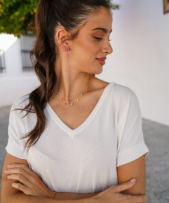 Alternative view of Pendientes CAIRO LILA (UNIDAD)