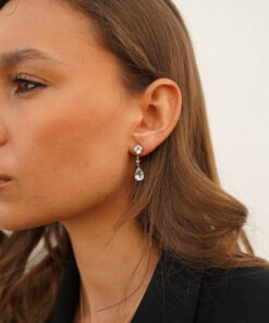 Alternative view of Pendientes MAGNO AGUA MARINA