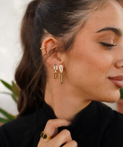 Alternative view of Pendientes RAMSÉS LARGO NEGRO