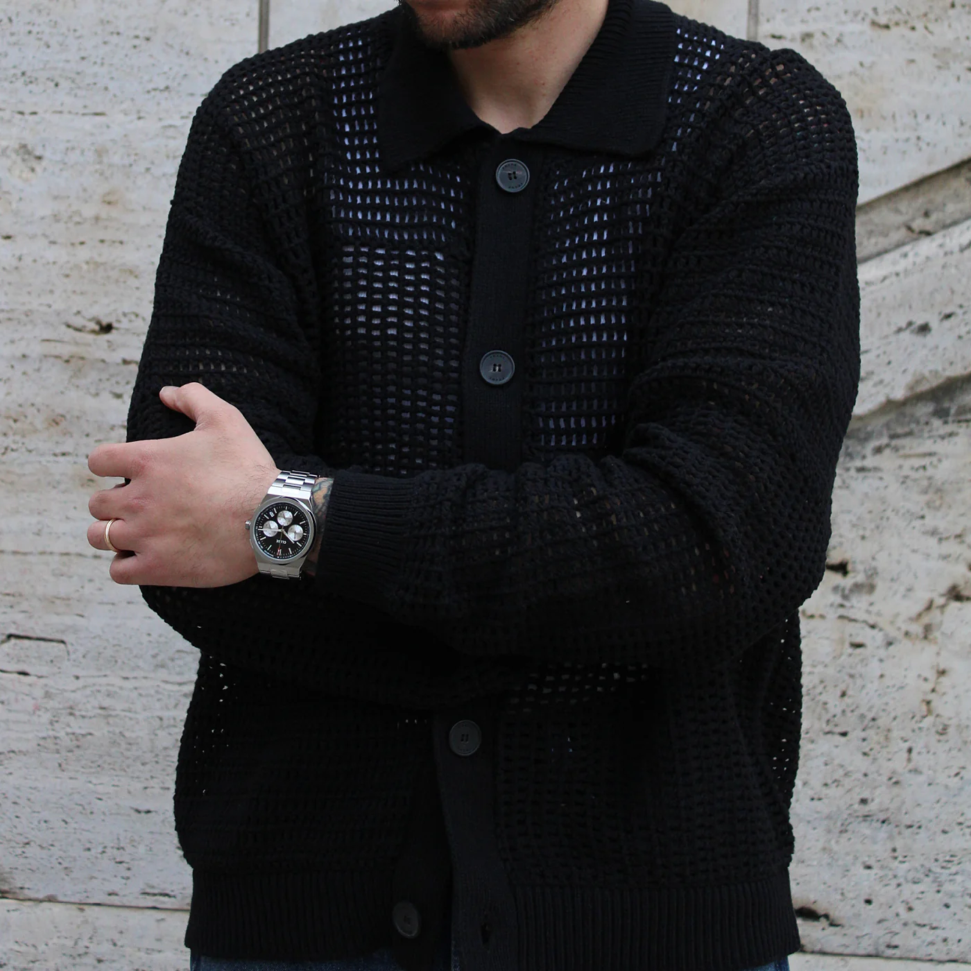 Reloj CLUSE Vigoureux Chrono Watch Steel, Black, Silver Colour - Imagen 7