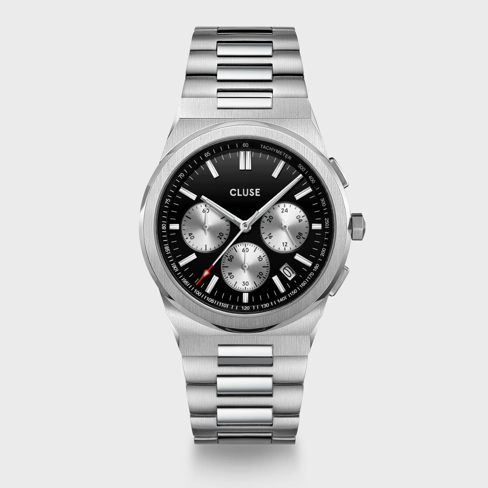 Reloj CLUSE Vigoureux Chrono Watch Steel, Black, Silver Colour